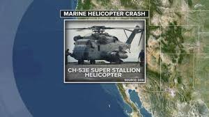 5 marines aboard helicopter that went