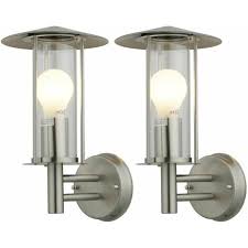 Brushed Stainless Steel Outdoor Wall Light