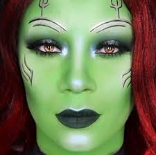 dark green paradise makeup aq face