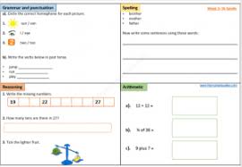 The math worksheets include exercises such as subtraction, addition, and multiplication. Year 1 Free Worksheets Age 5 6 Ks1 The Mum Educates