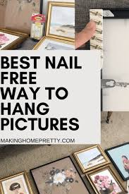 best way to hang pictures without nails