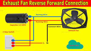 3 wire exhaust fan reverse forward