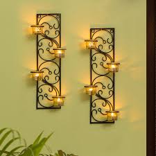 Glowing Vines Handcrafted Wall Sconce