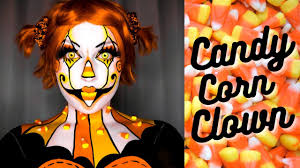 candy corn clown halloween makeup
