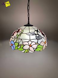 Humming Bird Tiffany Hanging Lamp