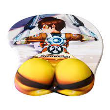 Amazon.com : TechCare Tracer 3D Sexy Anime Mouse Pad Non Slip Gaming  Mousepad with Wrist Support Gel Ergonomic Mousepad for Office PC : Office  Products