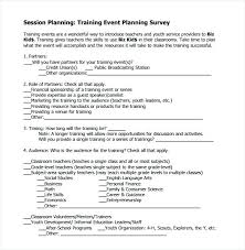 Post Training Evaluation Examples Professional Development Form