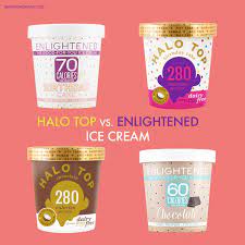 halo top vs enlightened which low