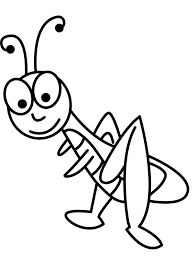 I made the coloring page of grasshopper to share with you! Grasshopper Coloring Page 1001coloring Com