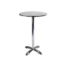Bar Height Stainless Steel Table With Base