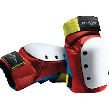 Protec Street Retro Red Blue Yellow Knee Pads Small