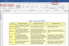 how to create accessible tables in word