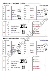Grammar Chart Present Perfect Simple Esl Worksheet By Kvetka