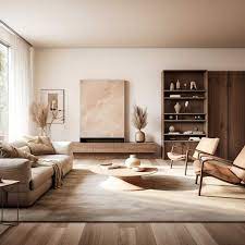Warm Minimalist Living Room Design