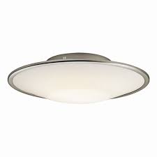 Price match guarantee + free shipping on eligible orders. Kichler Lighting 10729si 2 Light Fluorescent Flush Mount Ceiling Light Silver Lowes Home Improvements Home Improvement Kitchen Remodel