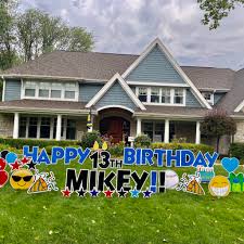 Waking up to a custom sign to celebrate a special occasion brings joy, says tracy parrott, owner of card my yard naperville. Personalized Yard Letters Displays Feel Good Yard Cards