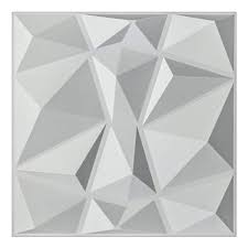 White Diamond Pvc 3d Wall Panels