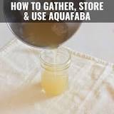 How do you preserve aquafaba?