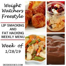 weight watchers freestyle weekly meal