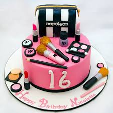order pink make up kit cake same