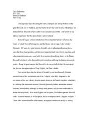 Beowulf essay epic hero   Process paper essay topics   Writing    