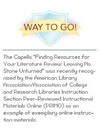 Maintaining Quality While Expanding Our Reach  Using Online     Literature Review     