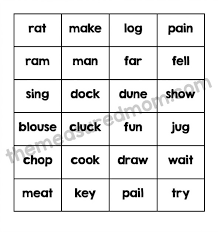 House of lords 4 syllables: Rhyming Bingo Games The Measured Mom