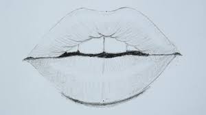 to draw lips using pencil for beginners