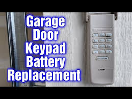 battery on garage door keypad tutorial