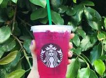 How much sugar is in a mango Dragonfruit refresher with water?