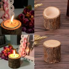 Wooden Candle Holder Tea Light