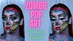zombie pop art makeup tutorial