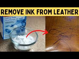 remove pen ink marsk from leather purse