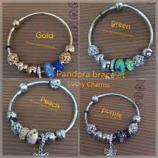 pandora bracelet lucky charms stainless