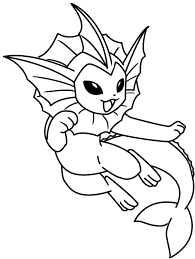 Coloring pages are a great means of allowing your child to share their ideas, views and perception through artistic and advanced. Printable Vaporeon Coloring Pages Anime Coloring Pages