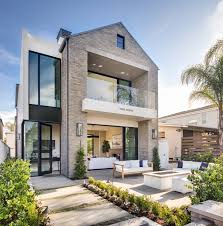california transitional home design