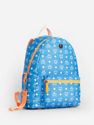 Mcm Backpacks Mmk9sra01 Whitelogotblue