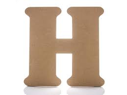 quot wooden letter h large wall decor