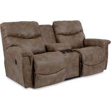 james reclining loveseat w console