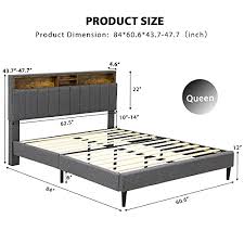 adrneve queen size bed frame with