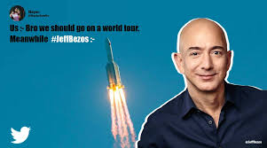 Hope you've hung onto the money you've saved with your amazon purchases, because if you want a ride on jeff bezos' rocket ship, it's going to cost you. Godspeed Bezos Netizens React After Jeff Bezos Announces Space Travel With Brother Trending News The Indian Express