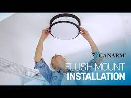 how to install a flush mount light