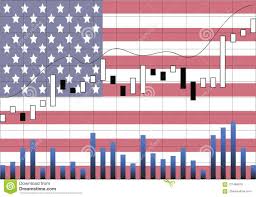 The American Economy Is Rising Stock Vector Illustration