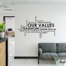 Our Values Wall Decal Wall Decals