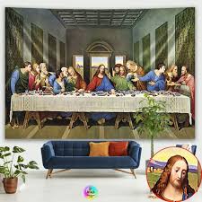 Last Supper Tapestry Christ