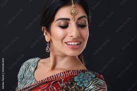 image of joyful hindus with makeup