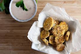 fried pickles with southwest ranch