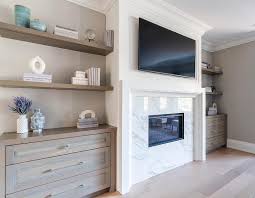 Fireplace Floating Shelves Design Ideas