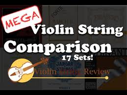 Mega Violin String Comparison 17 Sets