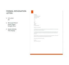16 formal resignation letter templates